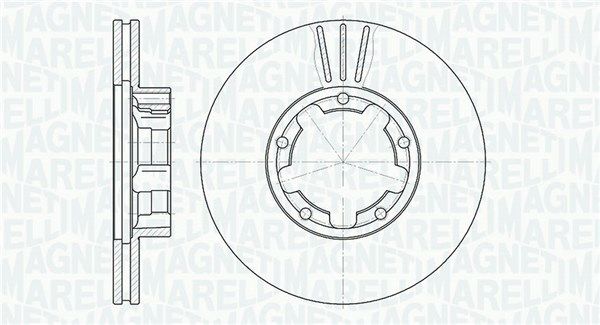 MAGNETI MARELLI Тормозной диск 361302040376